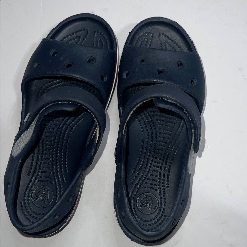 Kids CROCS Navy Blue Sandals size 2 - Picture 4 of 8